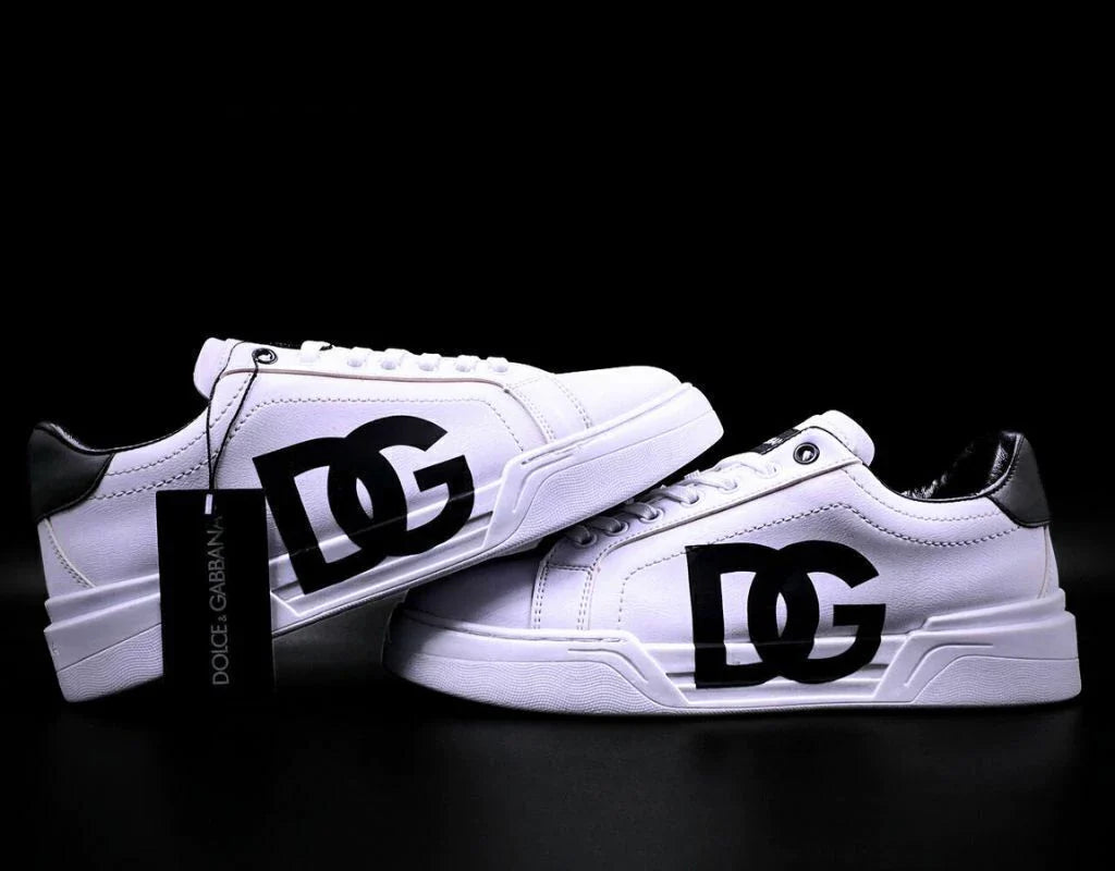 Dolce Gabanna White Black Logo Rotulado