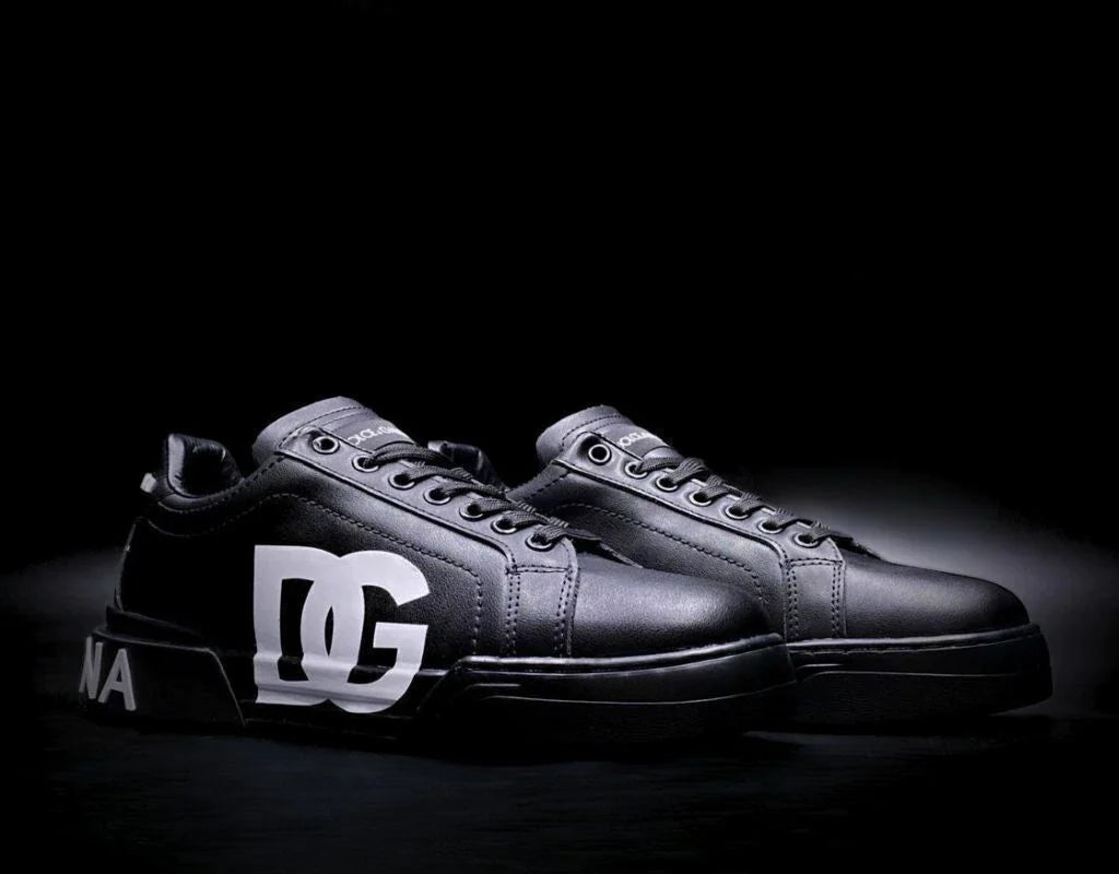 Dolce Gabbana Portofino Negro Total Logo Blanco