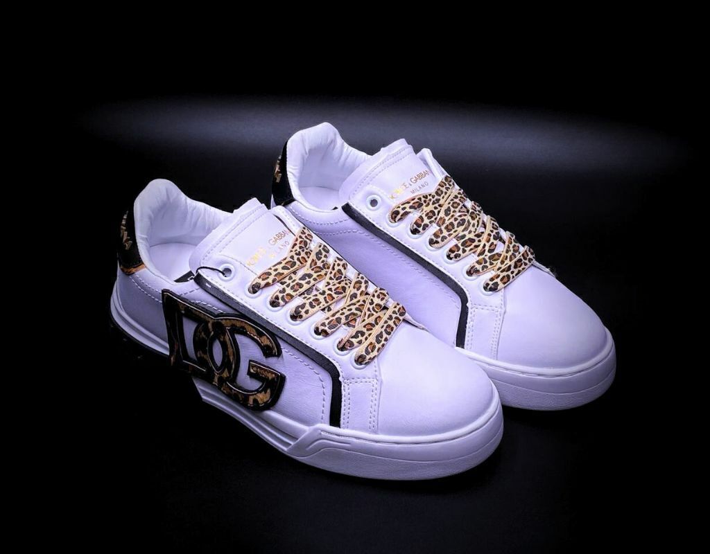 Dolce Gabbana Portofino Blanco Logo Leopardo