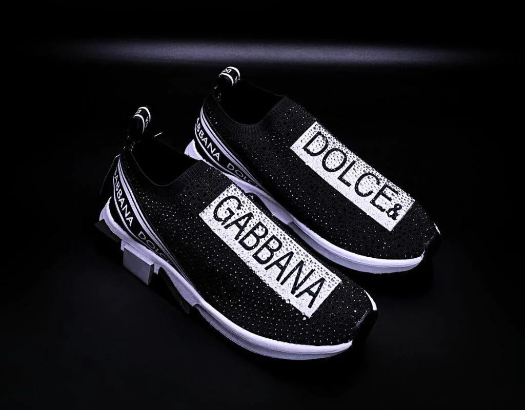 Dolce Gabbana Sorrento Black White Crystales