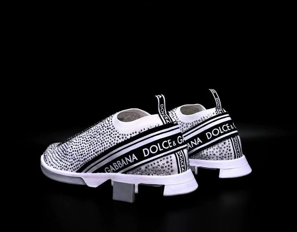 Dolce Gabbana Sorrento White Black Crystales