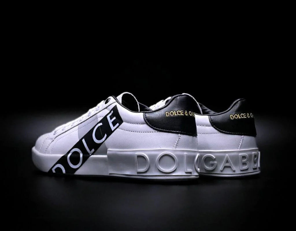 Tenis Portofino Blanco Unisex Negro