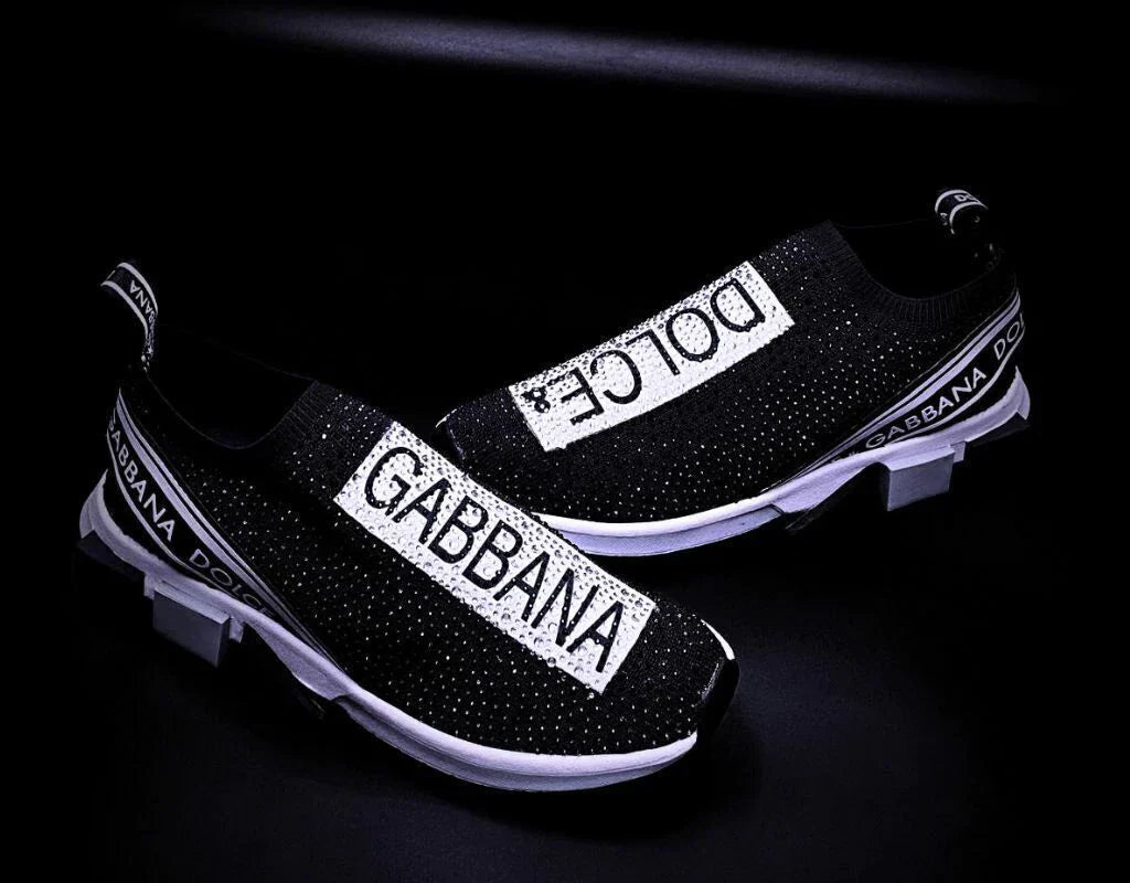 Dolce Gabbana Sorrento Black White Crystales