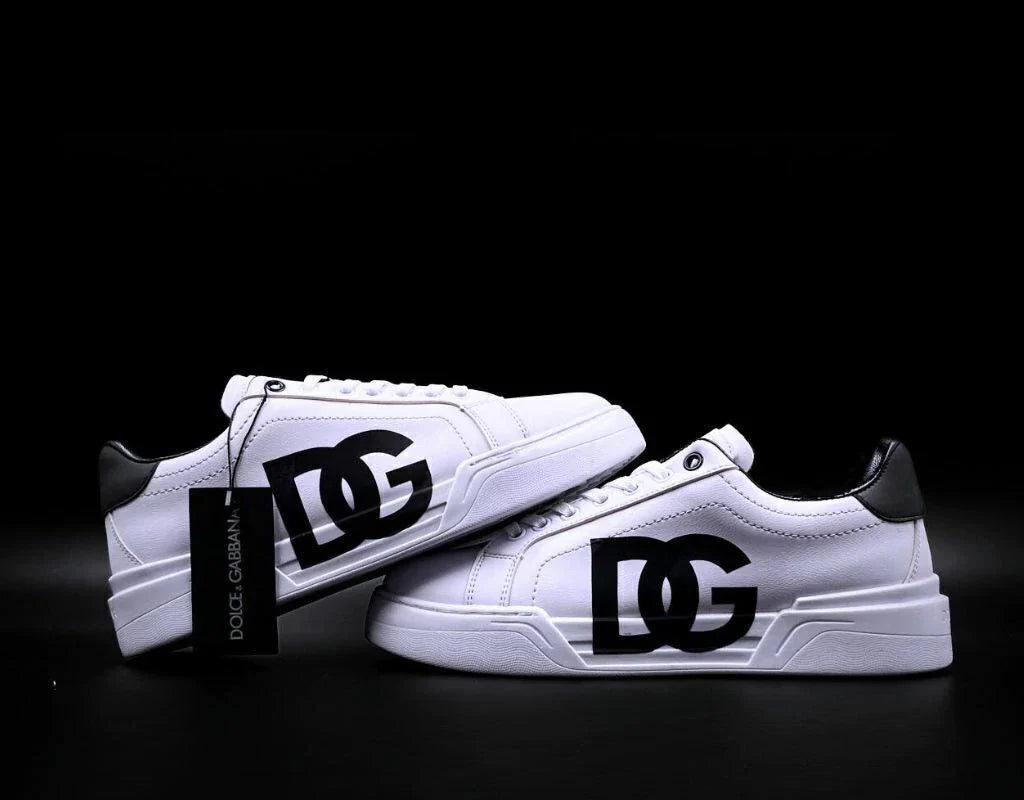 Dolce Gabanna White Black Logo Rotulado