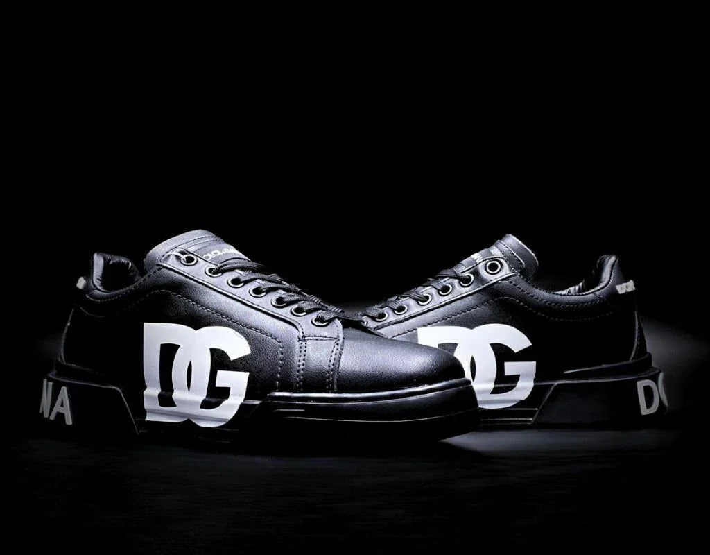 Dolce Gabbana Portofino Negro Total Logo Blanco