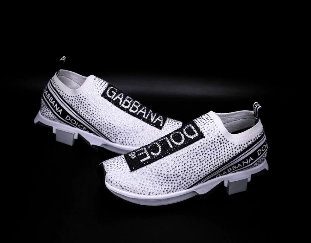 Dolce Gabbana Sorrento White Black Crystales