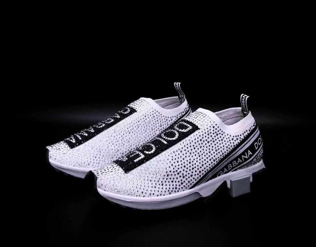 Dolce Gabbana Sorrento White Black Crystales