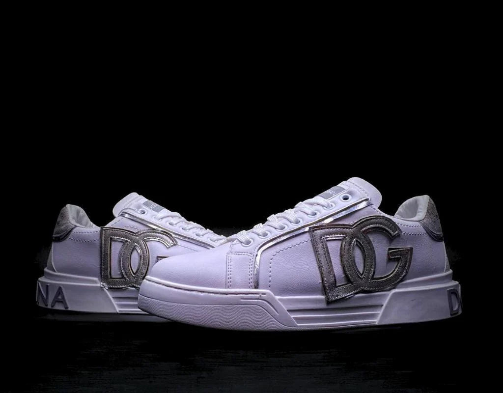 Dolce Gabbana Portofino Blanco Logo Plata