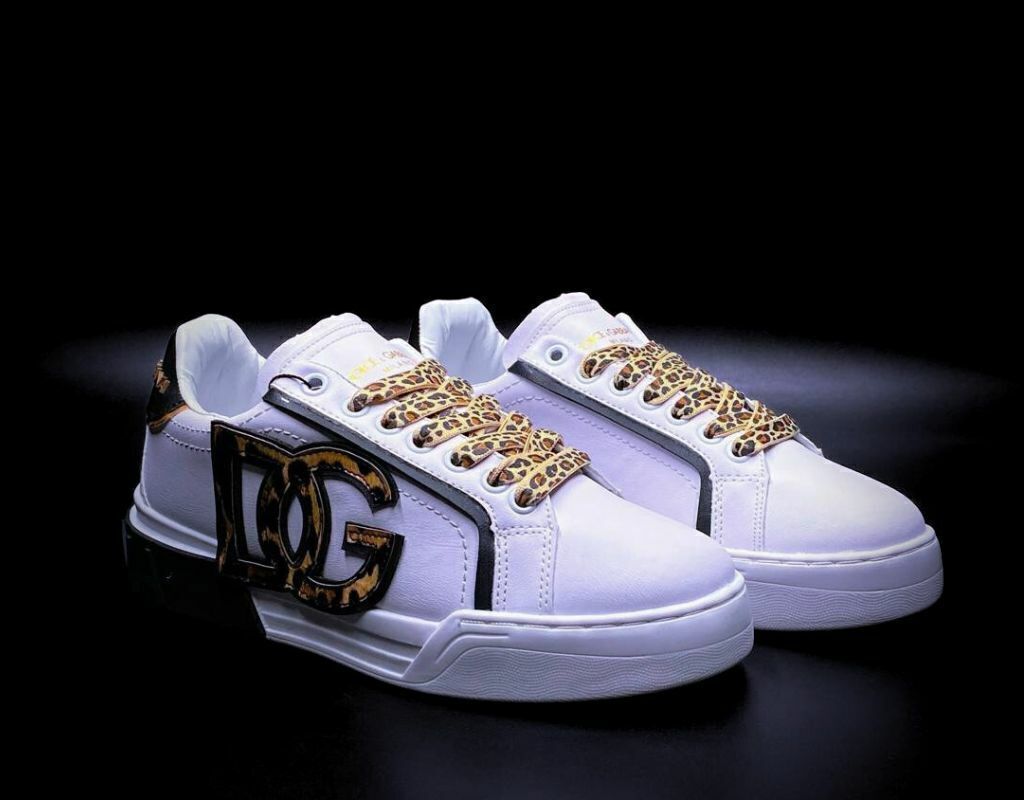 Dolce Gabbana Portofino Blanco Logo Leopardo