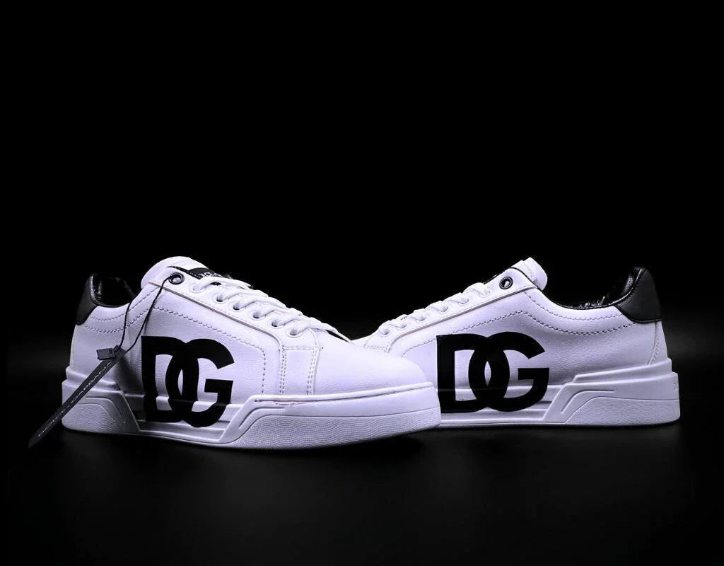 Dolce Gabanna White Black Logo Rotulado