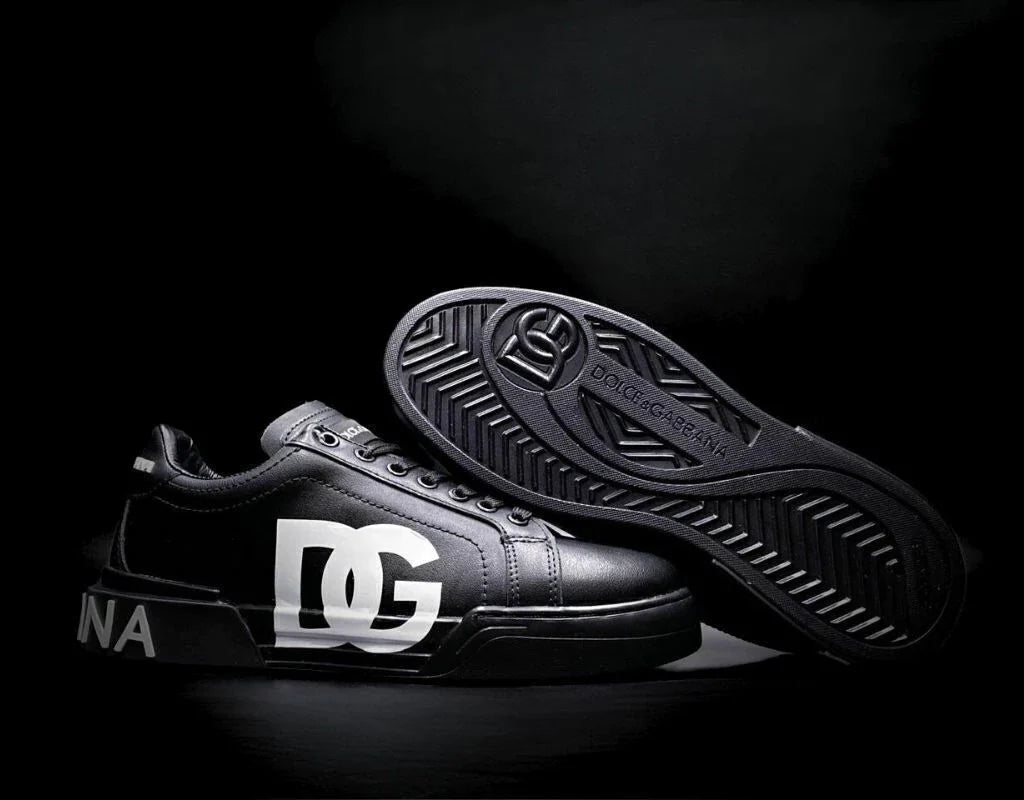 Dolce Gabbana Portofino Negro Total Logo Blanco