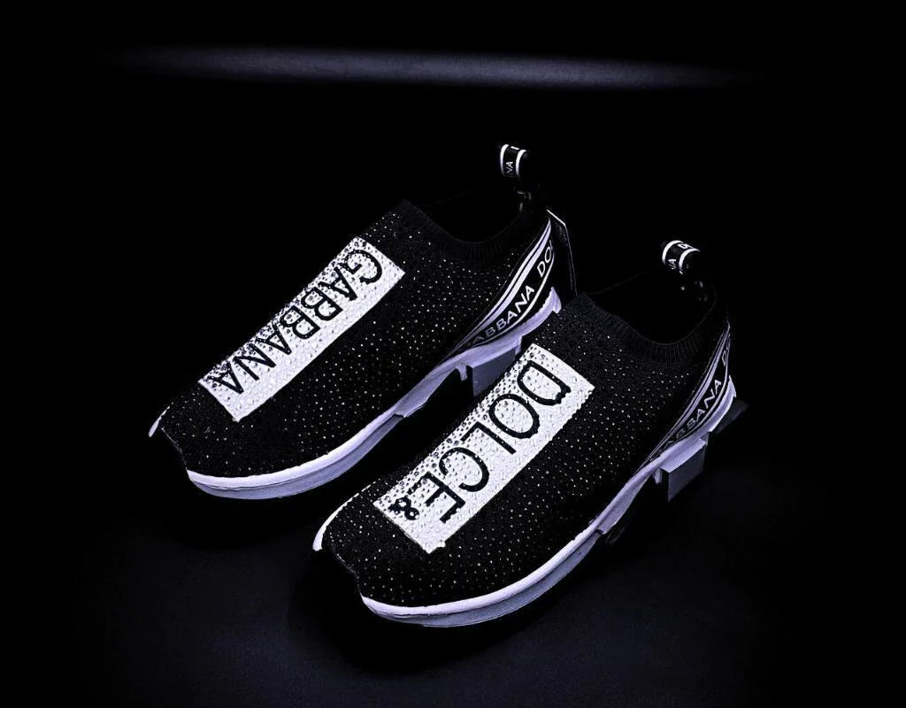 Dolce Gabbana Sorrento Black White Crystales