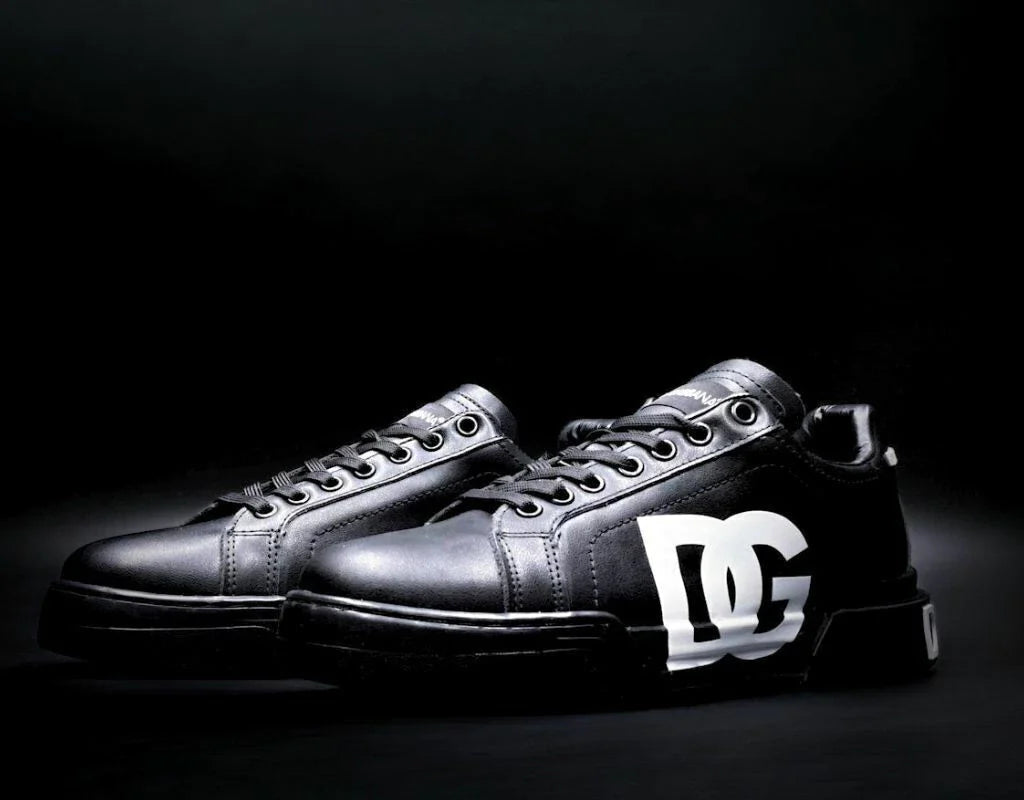 Dolce Gabbana Portofino Negro Total Logo Blanco