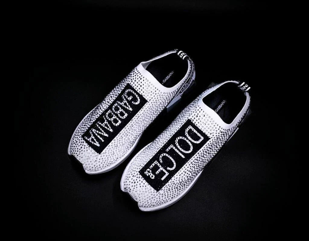 Dolce Gabbana Sorrento White Black Crystales