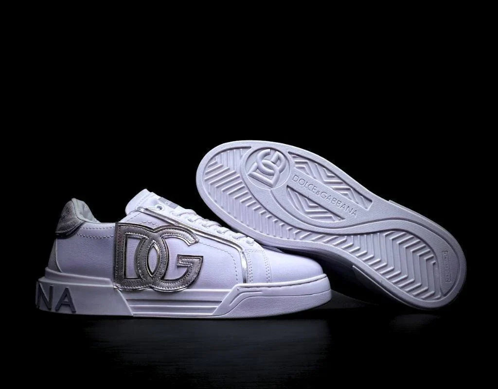 Dolce Gabbana Portofino Blanco Logo Plata