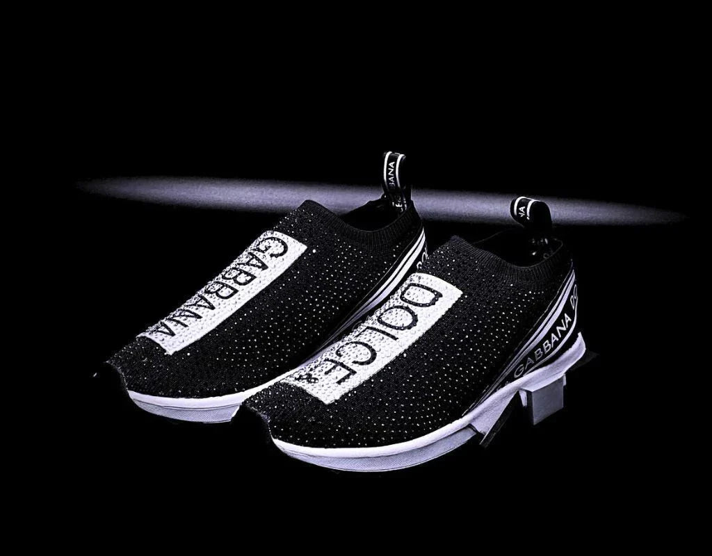 Dolce Gabbana Sorrento Black White Crystales