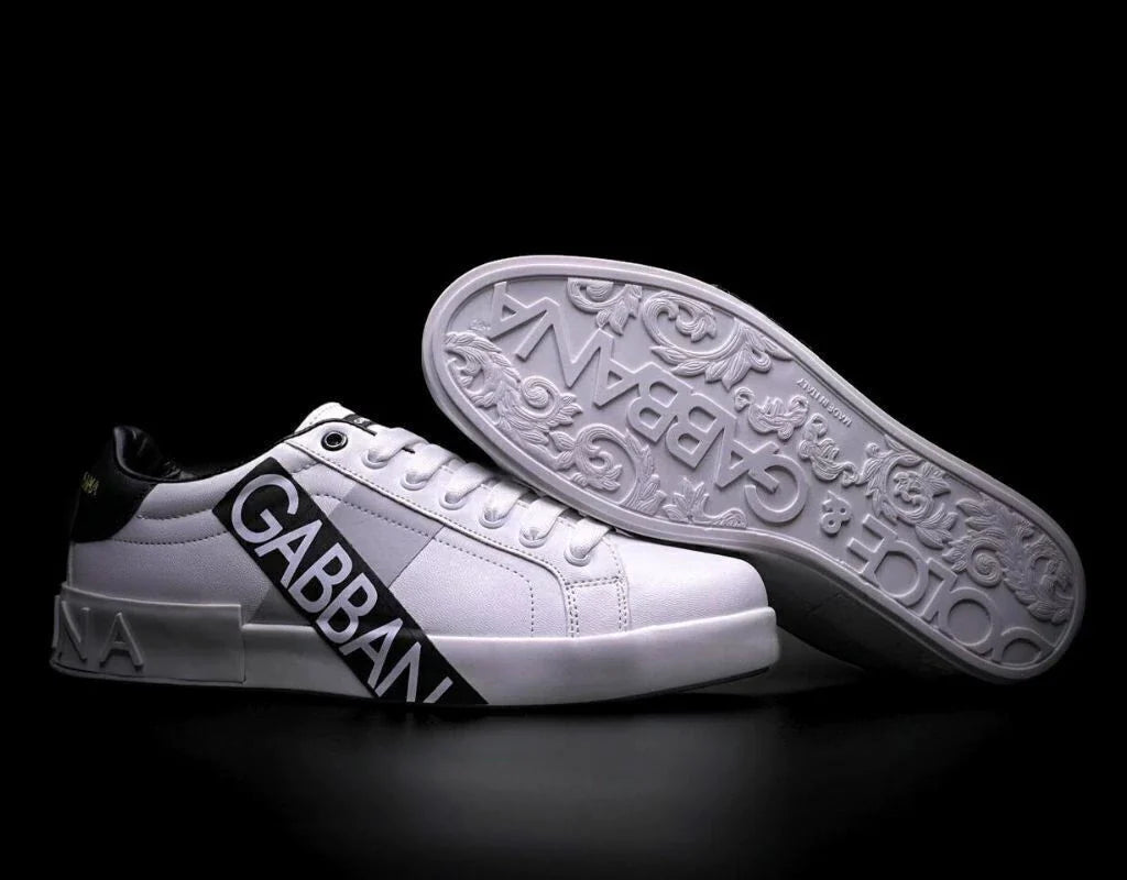 Tenis Portofino Blanco Unisex Negro