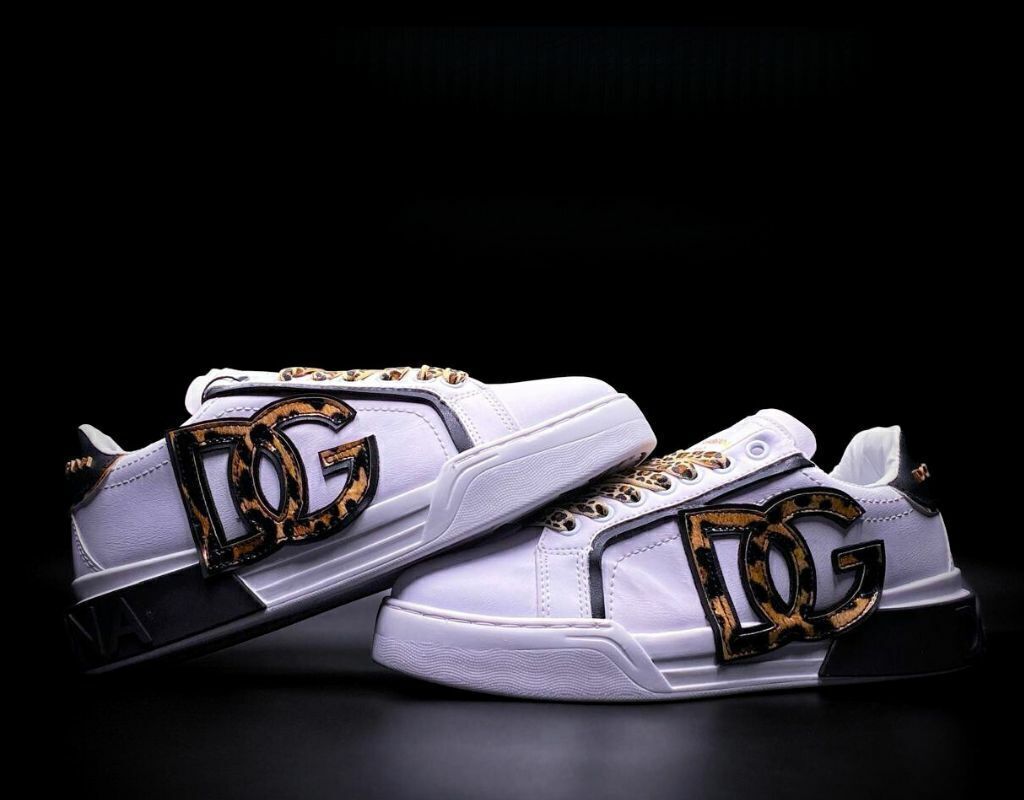 Dolce Gabbana Portofino Blanco Logo Leopardo