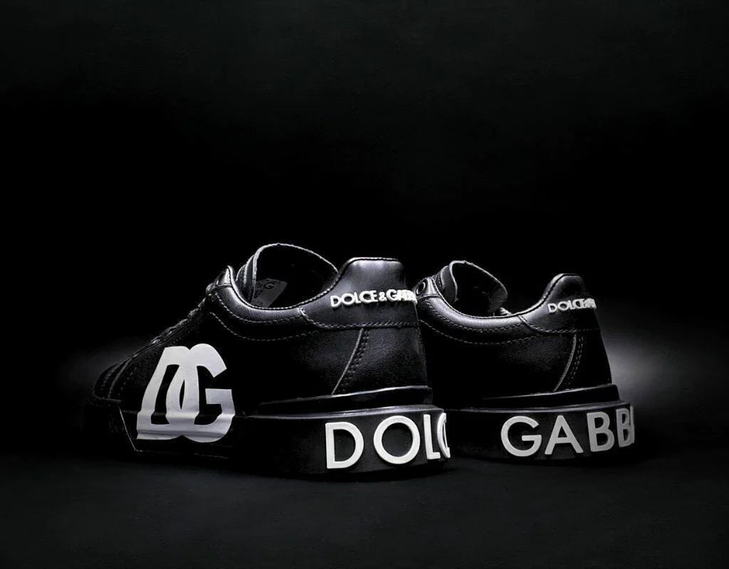 Dolce Gabbana Portofino Negro Total Logo Blanco