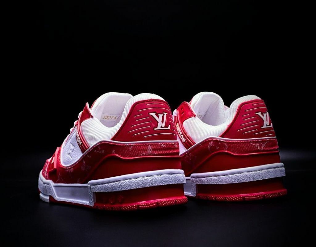 Louis Vuitton Red White Mezclilla