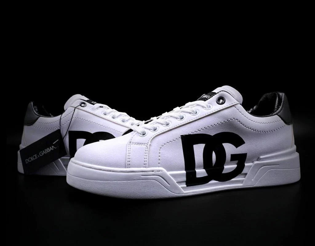 Dolce Gabanna White Black Logo Rotulado