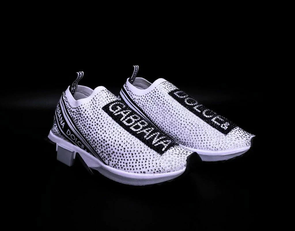 Dolce Gabbana Sorrento White Black Crystales