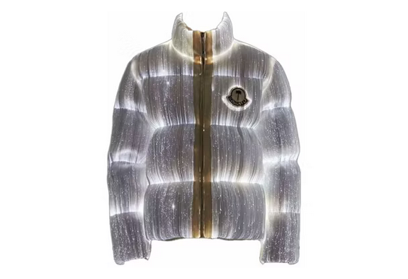 Chaqueta Moncler Maya 70 by Palm Angels Blanco Brillante