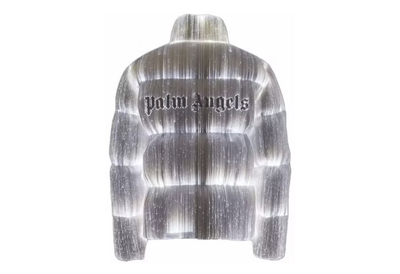 Chaqueta Moncler Maya 70 by Palm Angels Blanco Brillante