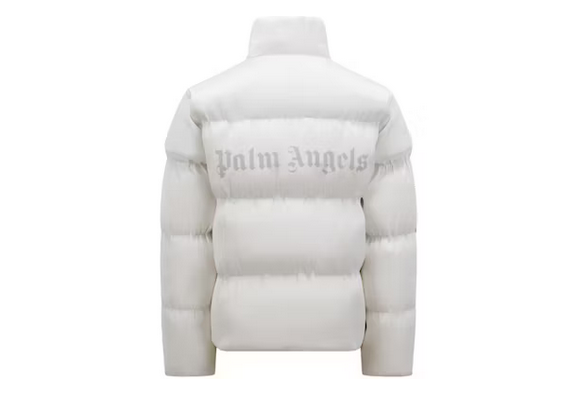 Chaqueta Moncler Maya 70 by Palm Angels Blanco Brillante