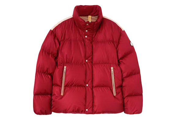 Moncler x Palm Angels Panamint Plumífero Corto Burdeos