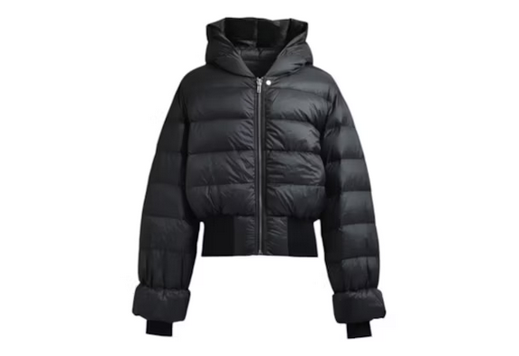 Chaqueta con capucha Rick Owens negra