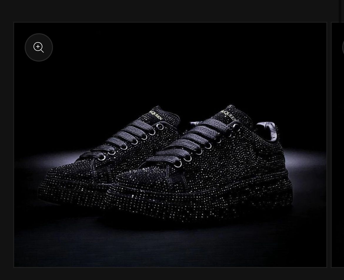 Alexander McQueen Blanco Crystales