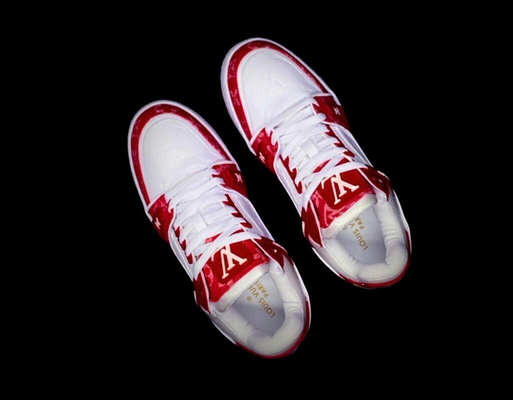 Louis Vuitton Red White Mezclilla