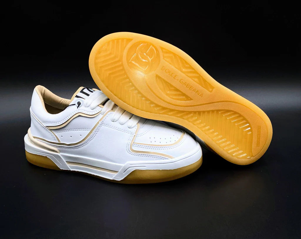 Tenis Dolce Gabbana Blanco Oro