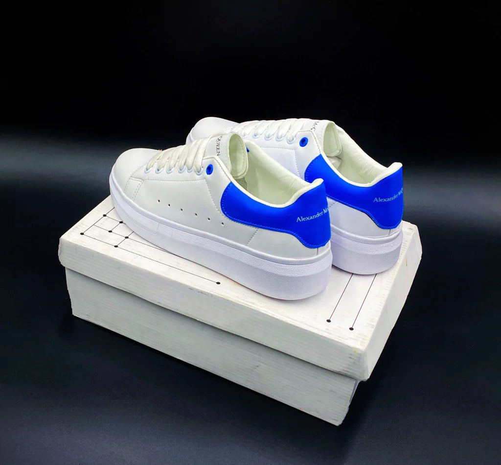 Tenis Mcqueen Blanco Azul Unisex