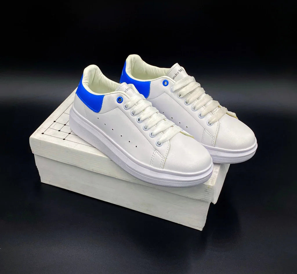 Tenis Mcqueen Blanco Azul Unisex