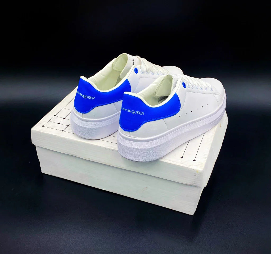 Tenis Mcqueen Blanco Azul Unisex