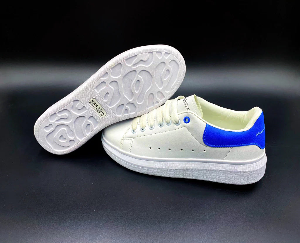 Tenis Mcqueen Blanco Azul Unisex