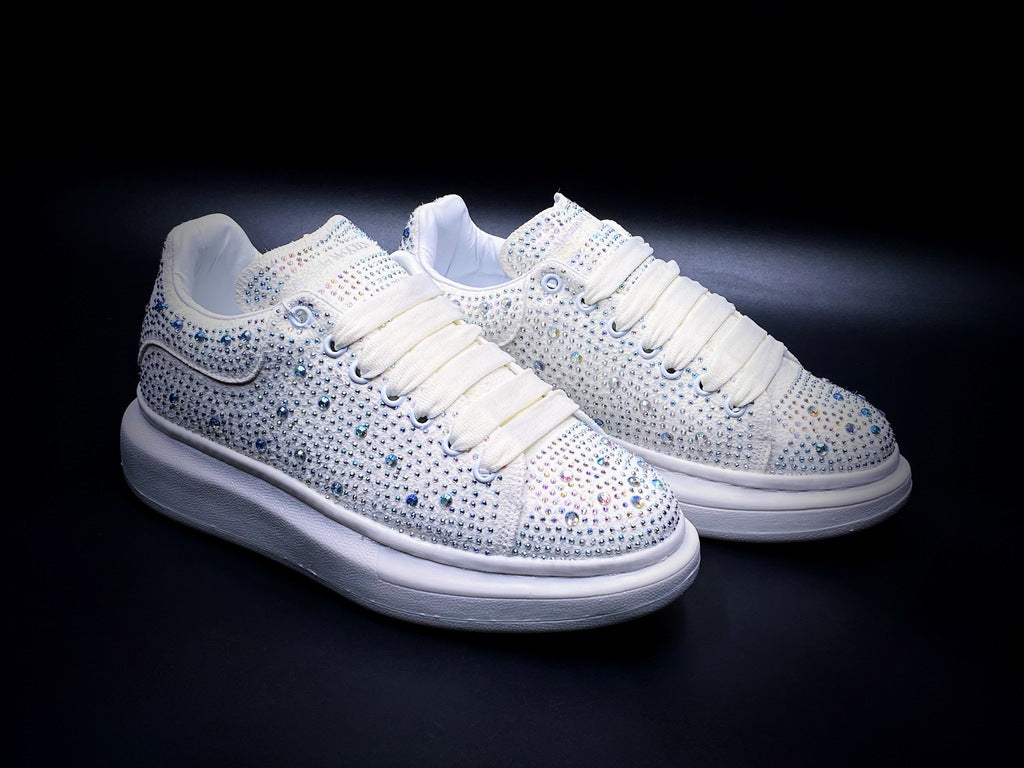 Alexander McQueen Blanco Crystales