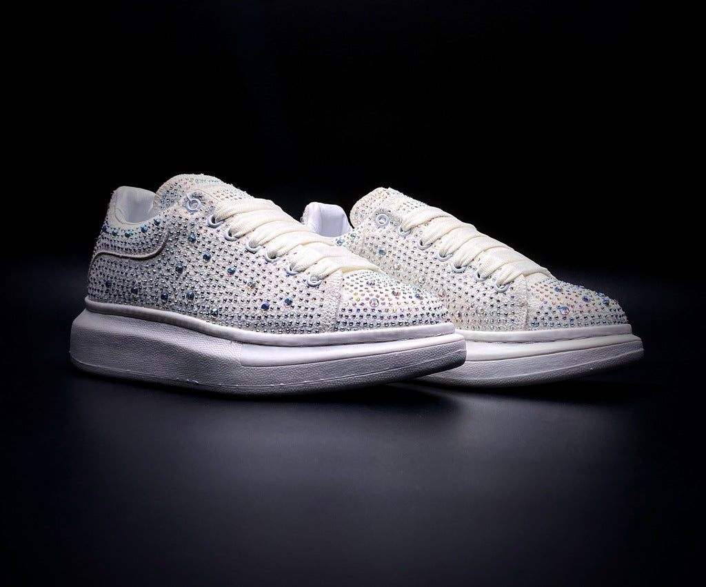 Alexander McQueen Blanco Crystales