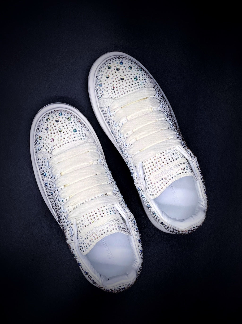 Alexander McQueen Blanco Crystales