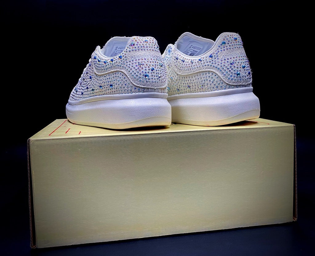 Alexander McQueen Blanco Crystales