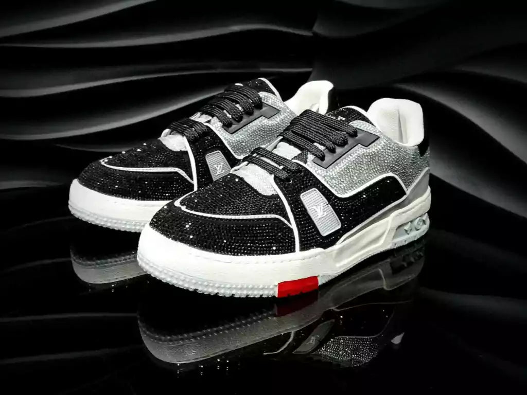 Tenis Louis Vuitton Trainer 54 Black Grey Piedreria