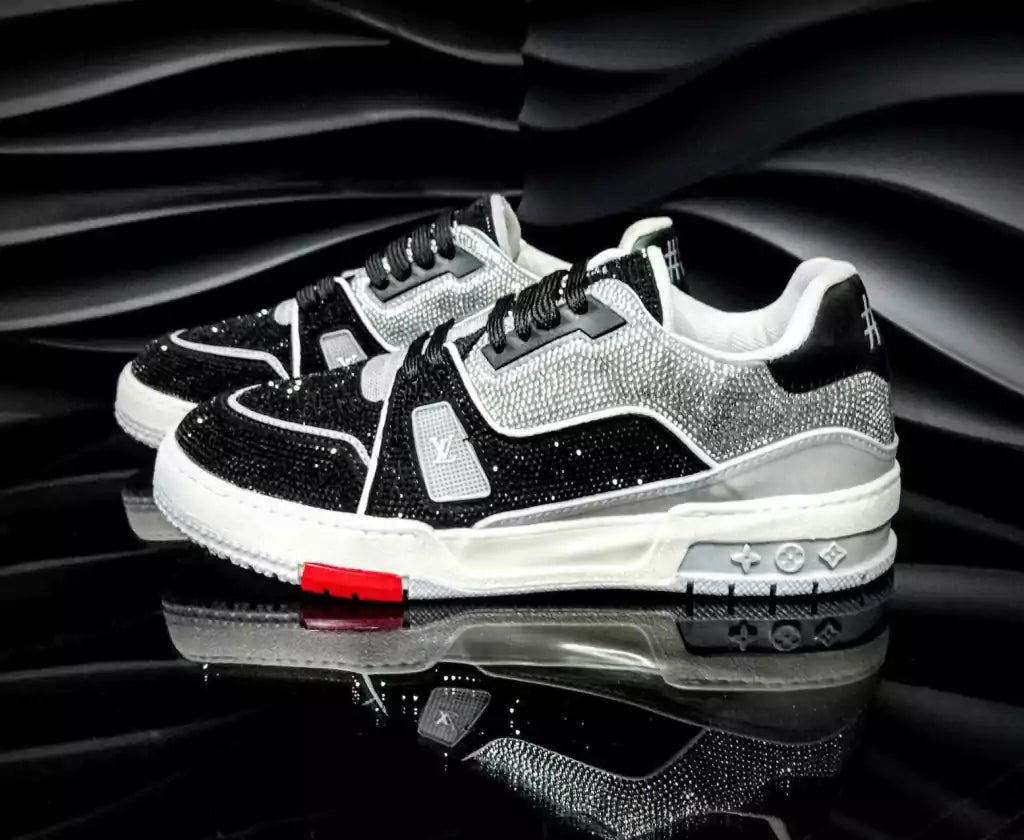 Tenis Louis Vuitton Trainer 54 Black Grey Piedreria