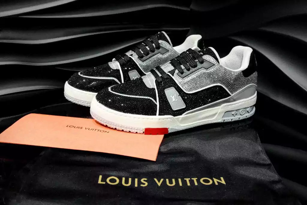 Tenis Louis Vuitton Trainer 54 Black Grey Piedreria