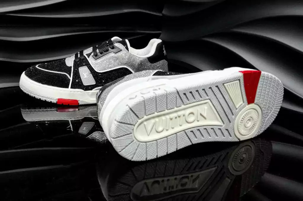Tenis Louis Vuitton Trainer 54 Black Grey Piedreria