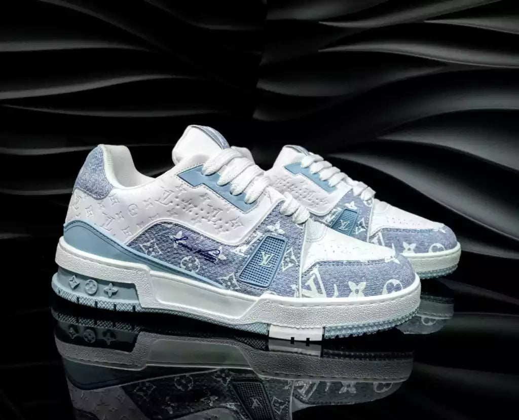 Tenis Louis Vuitton Trainer 54 Azul Cielo Mezclilla