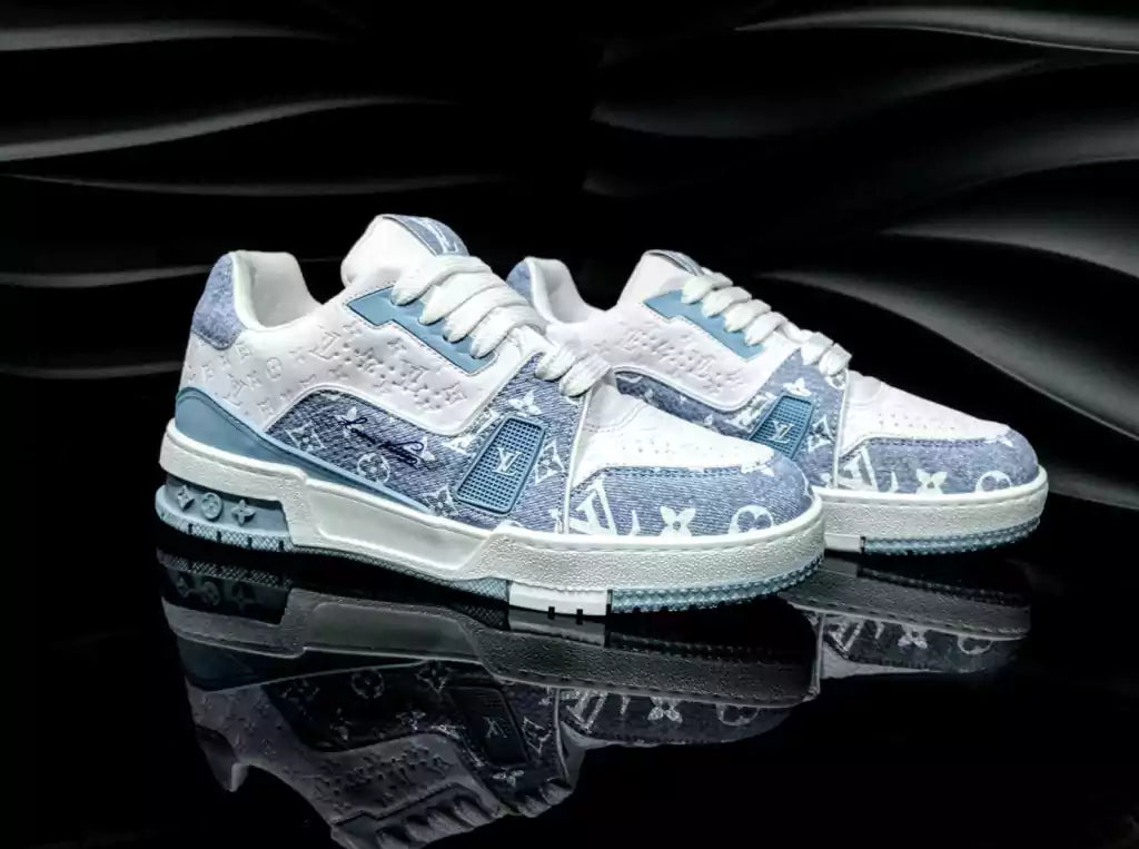 Tenis Louis Vuitton Trainer 54 Azul Cielo Mezclilla