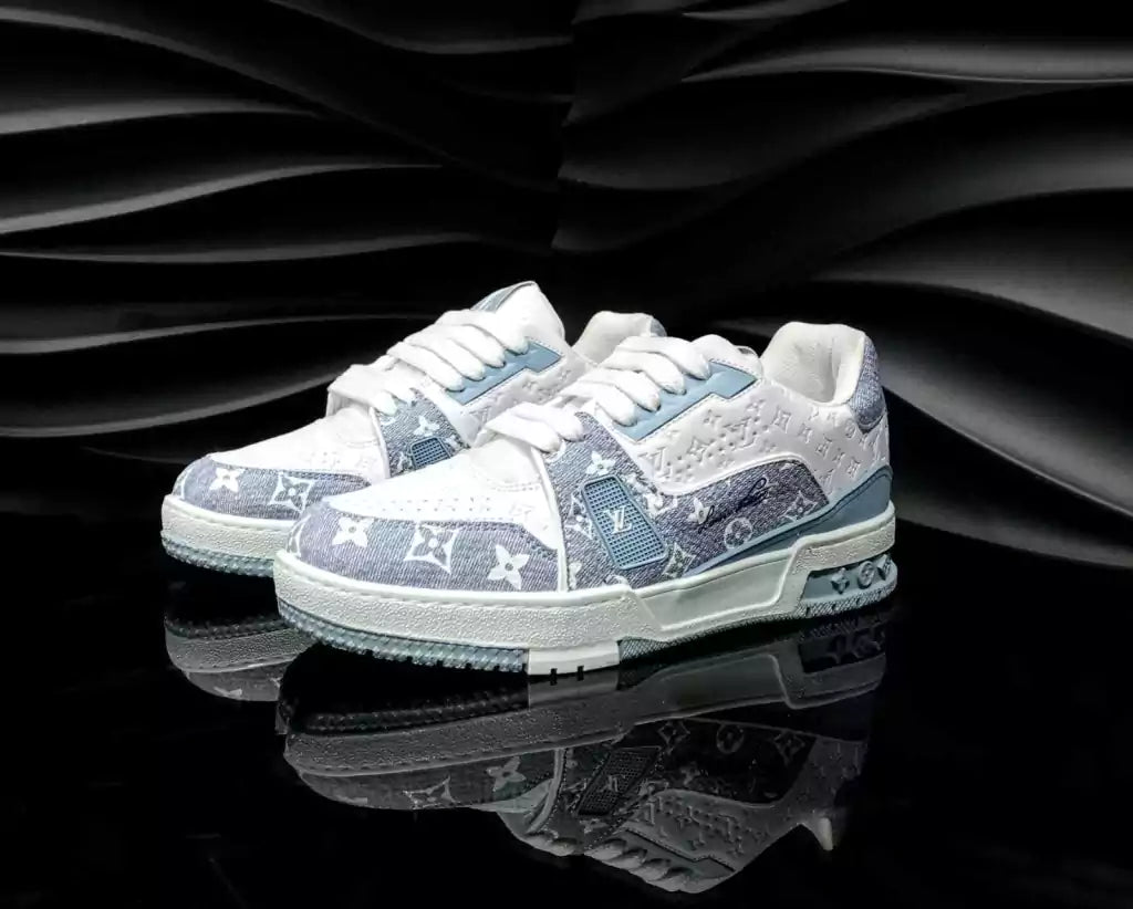 Tenis Louis Vuitton Trainer 54 Azul Cielo Mezclilla