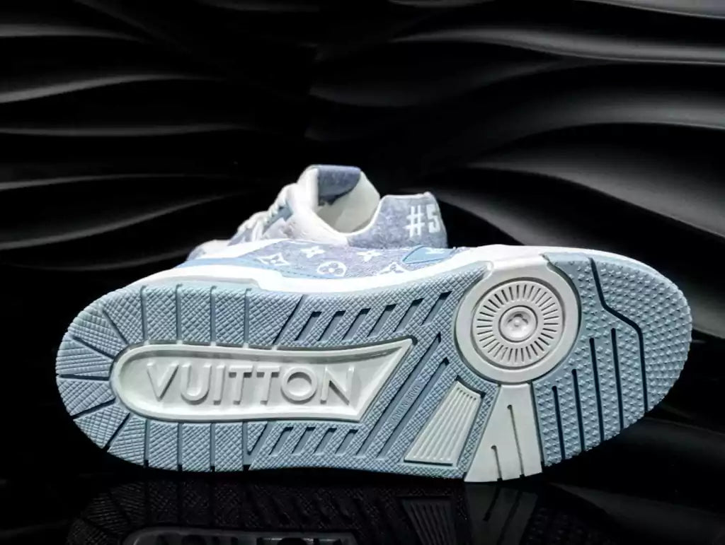 Tenis Louis Vuitton Trainer 54 Azul Cielo Mezclilla